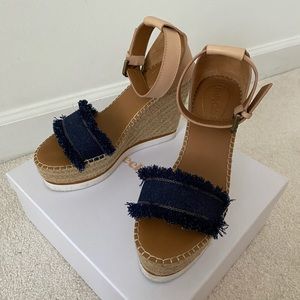 See By Chloé Glynn espadrille wedges denim